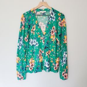 Loft floral cotton cardigan